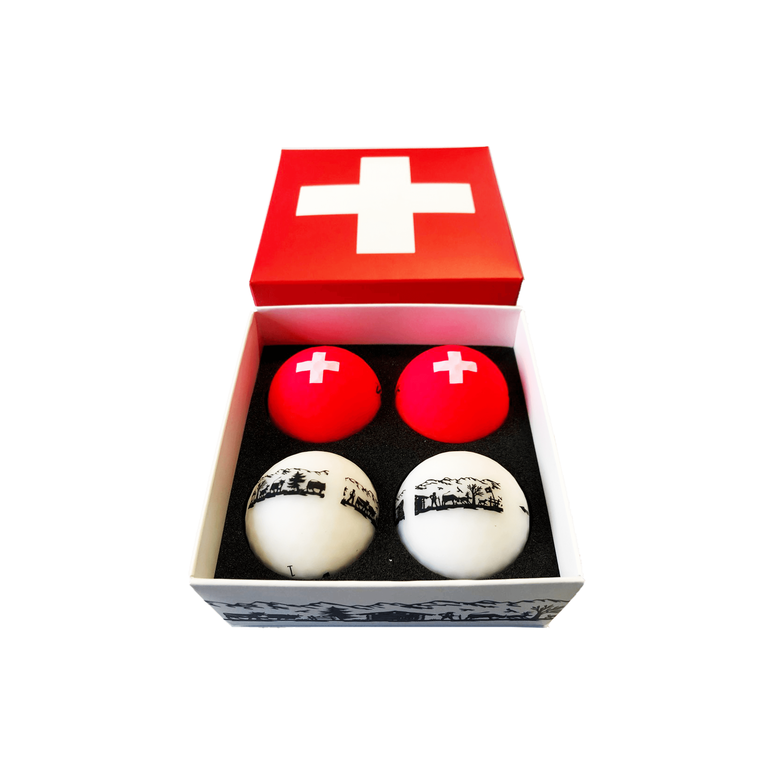 Volvik Swiss Pack VIVID 2x white / 2x red balls 209.000154_1
